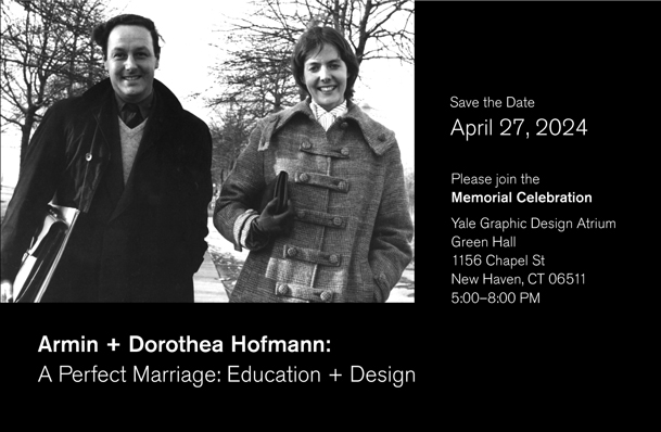 Promotional graphic for Armin and Dorthea Hofmann Memorial celebration